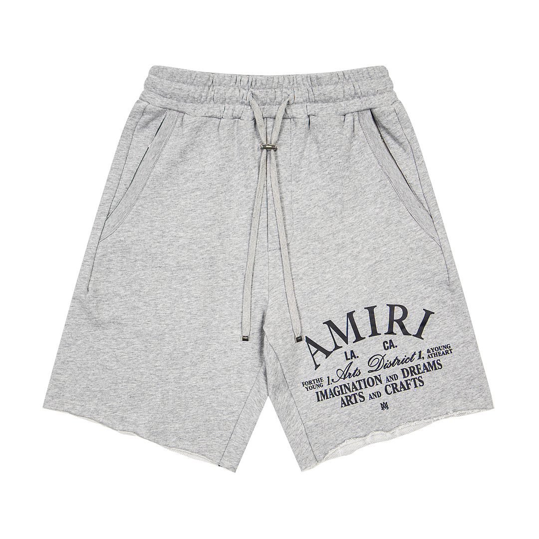 AMIRI 158 Wide Version Model Lace Short Black Grey S M L XL 9943# - Image 15