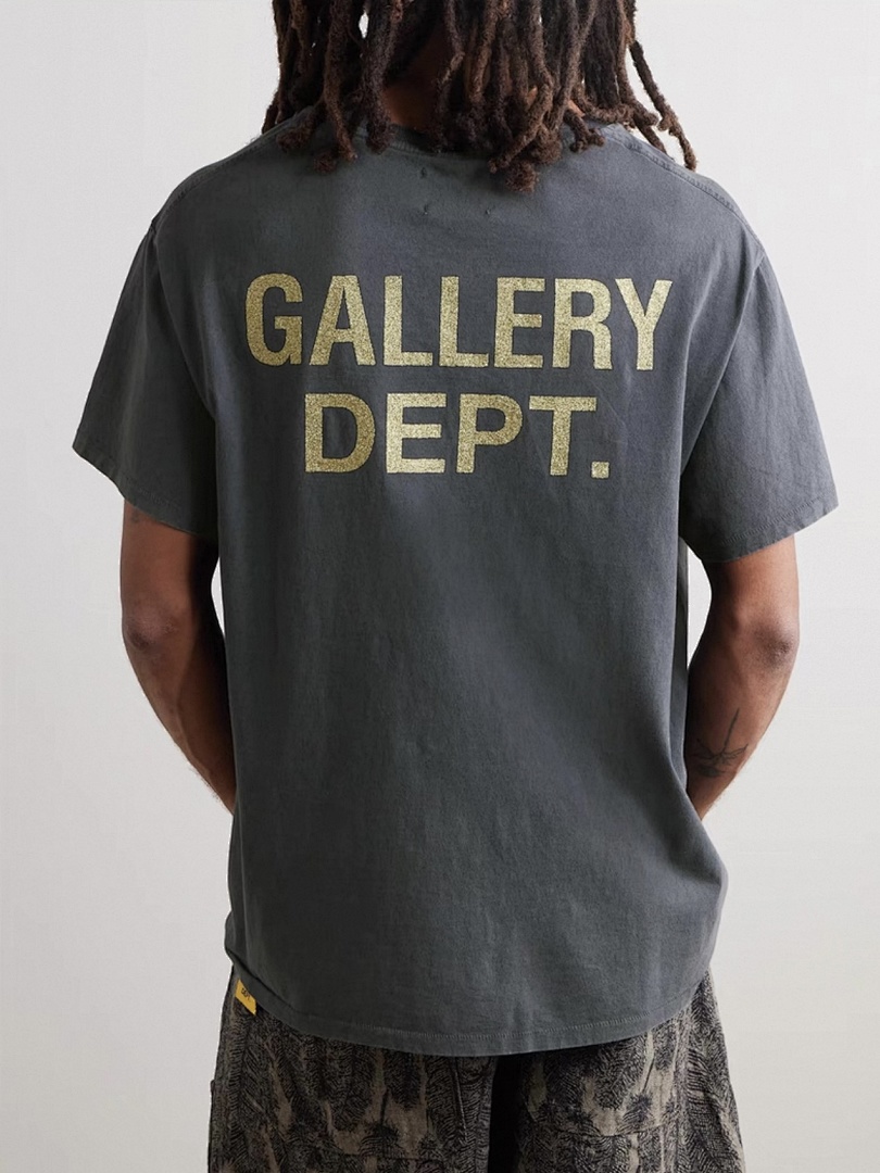 Gallery Dept 108 GALLERY DEPT. LOGO Print Short Sleeve T Black S-XL 8077# - Image 5