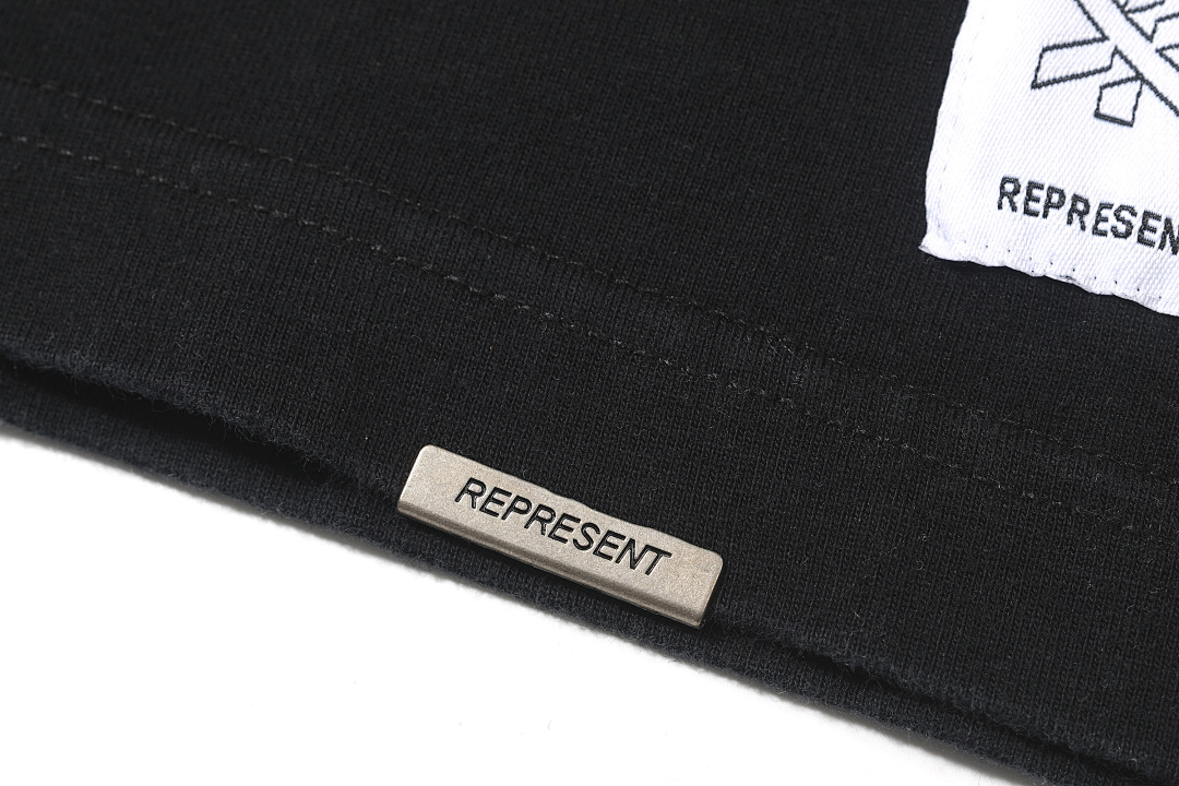 Represent 118 REPRESENT X MARAIS Collab Logo Short Sleeve T Black S-XL R3120# - Image 12