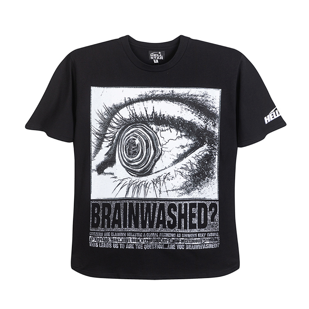 Off-White 128 Hellstar Logo Print Short Sleeve T Black Off White S-M-L-XL