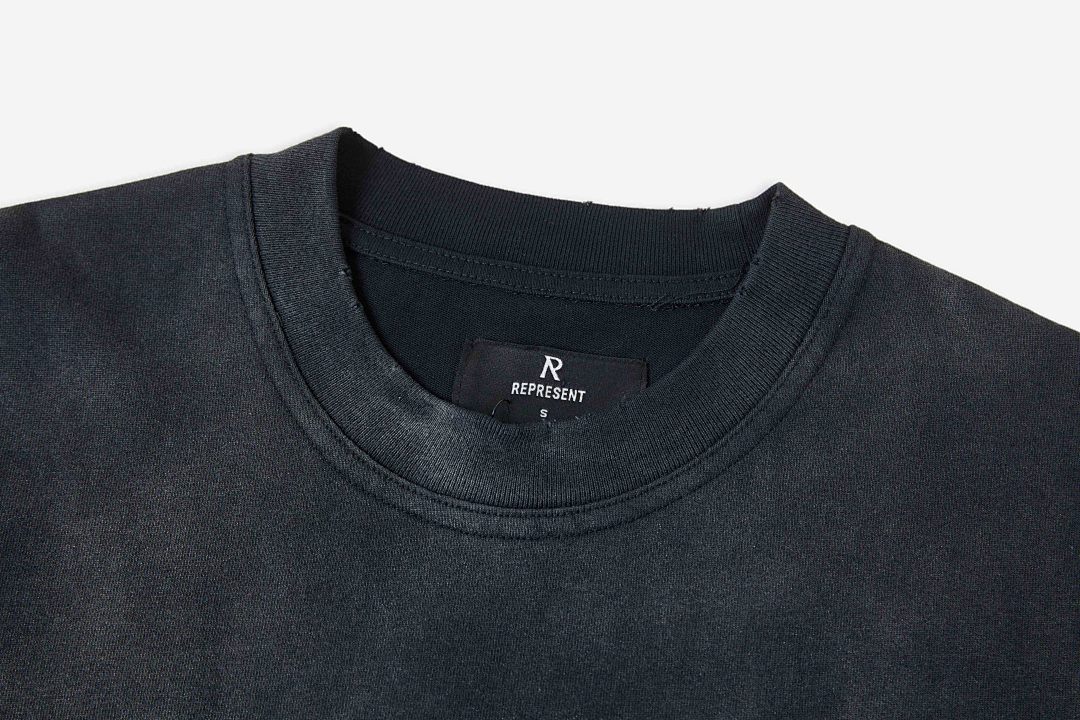 Represent ON SALE68 REPRESENT ATLAS TEE Print Short Sleeve T : Washed Black White S M L - Image 7
