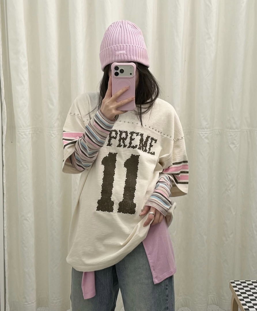 Supreme 238 SS26 STUDDED FOOTBALL TOP 11 No Diamond T Black Blue Apricot - Image 53