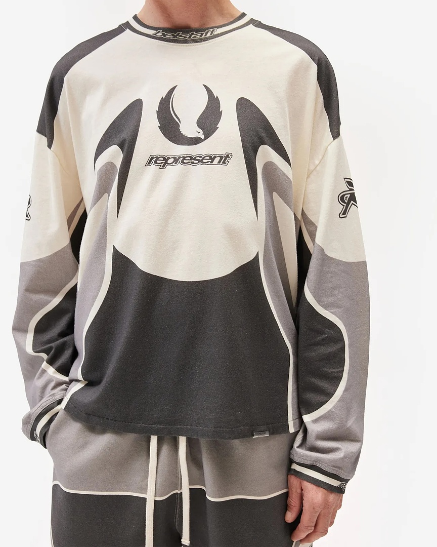 Represent 168 Represent × Belstaff Collab Long Sleeve : S M L XL Cream Apricot - Image 17