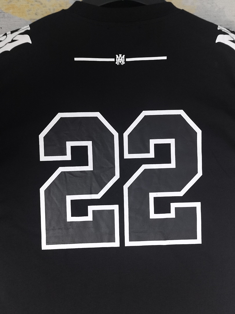 AMIRI 118 Wide Version Model Short Sleeve T Logo 22 Limited Exclusive Print High Wind Black White S M L XL 9909# - Image 36