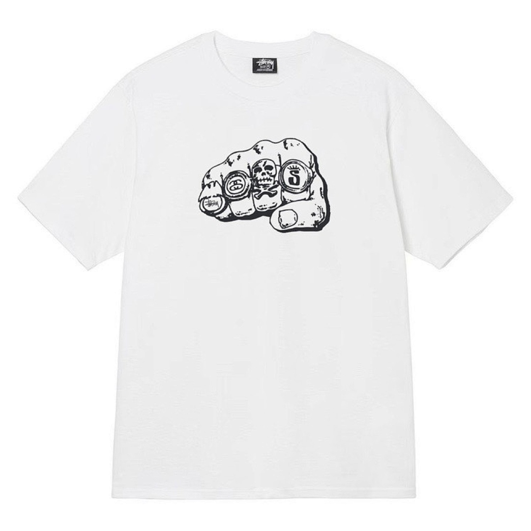 Stussy 108 Stu Top Print Short Sleeve T : Black White S Ｍ L XL - Image 4