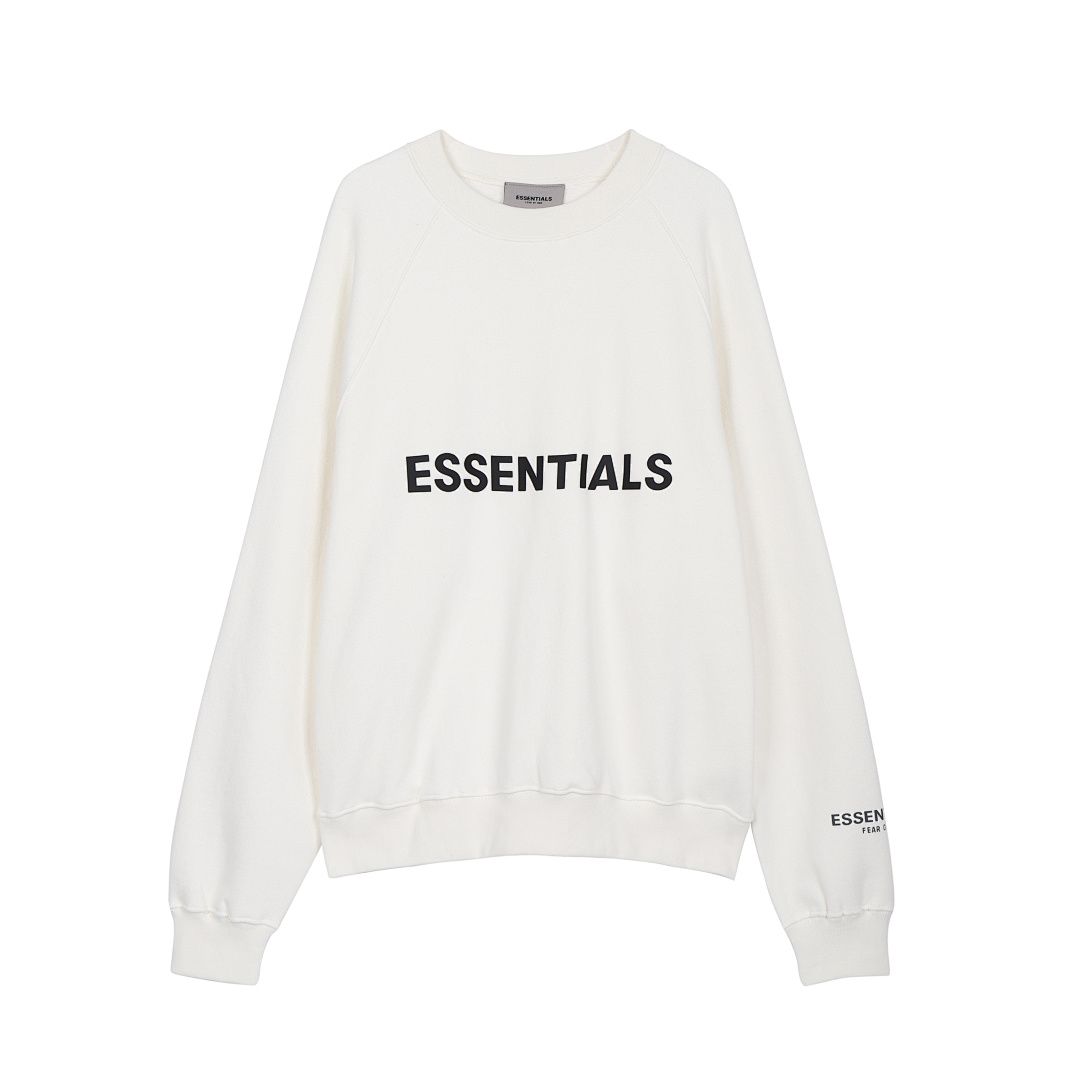 Essentials 98 FEAR OF GOD ESSENTIALS FOG Sleeve LOGO Collar White Blue Light Black Apricot High Grey Camel S-XL 6675# - Image 40