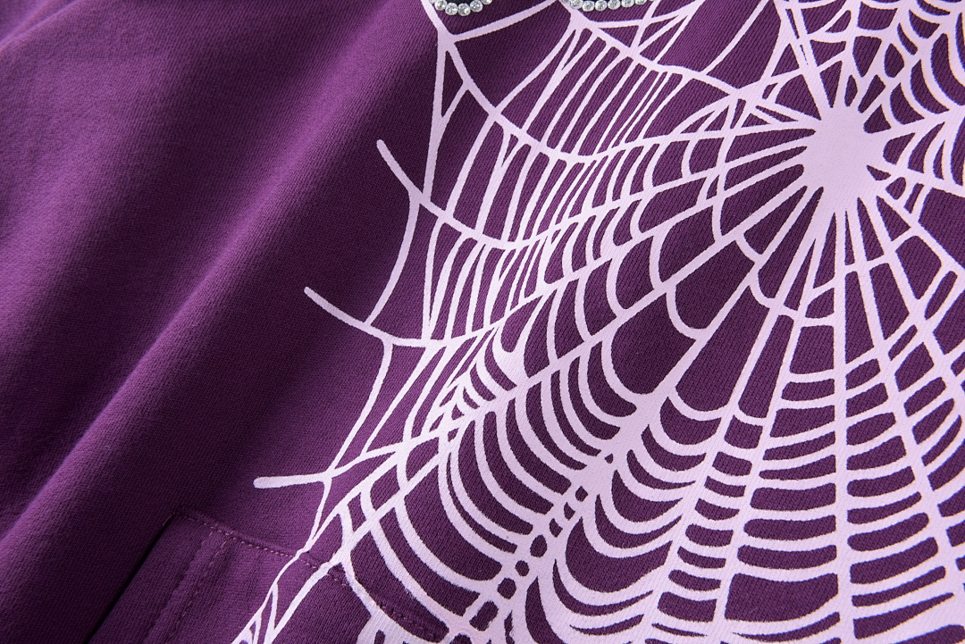 Sp5der 268 Sp5Der 555555 Wed Hoodie Pants Purple Patch Blue S-XL - Image 9