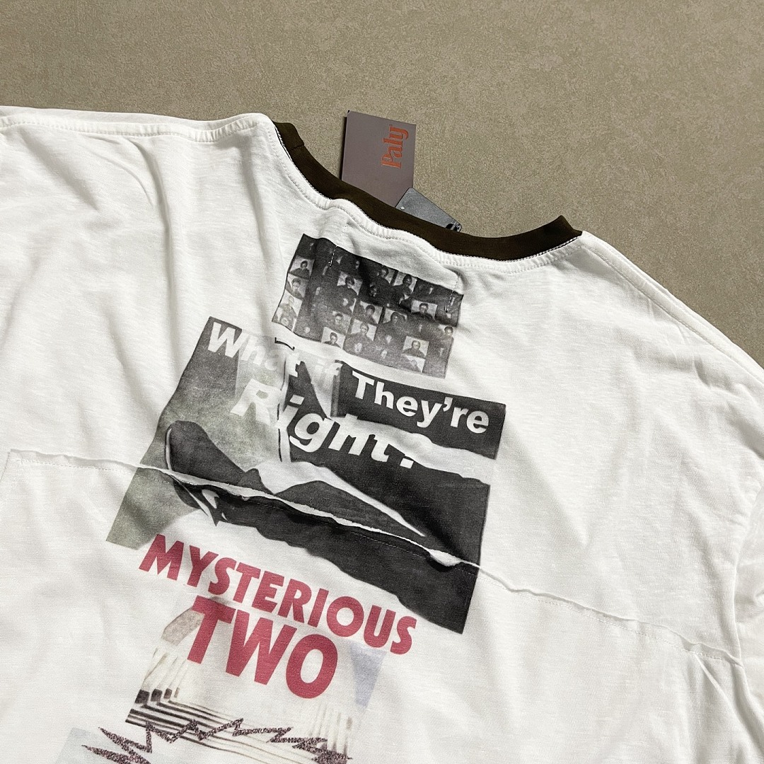 Off-White 148 Paly Hollywood Heavens Gate Ringer Long-Sleeve Tee FEZ Long Sleeve T : Off White S M L - Image 9