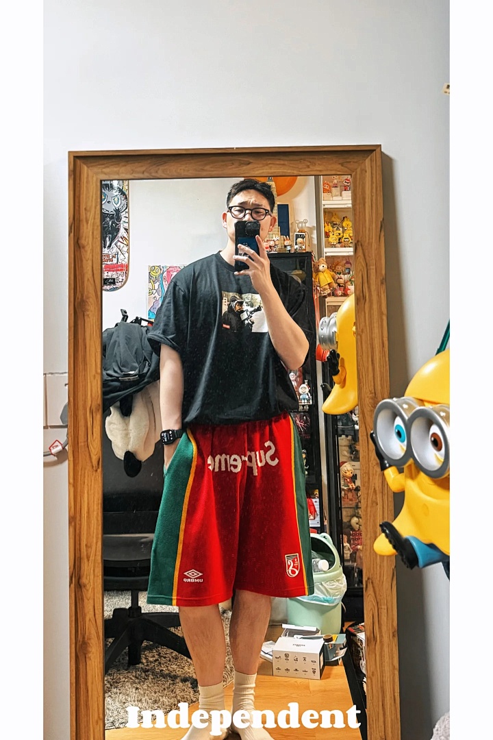 Supreme 288 UMBRO Collab SS25 KNIT SHORTS30 Patchwork Short Quad Black Red Purple Light Blue S-XL - Image 39
