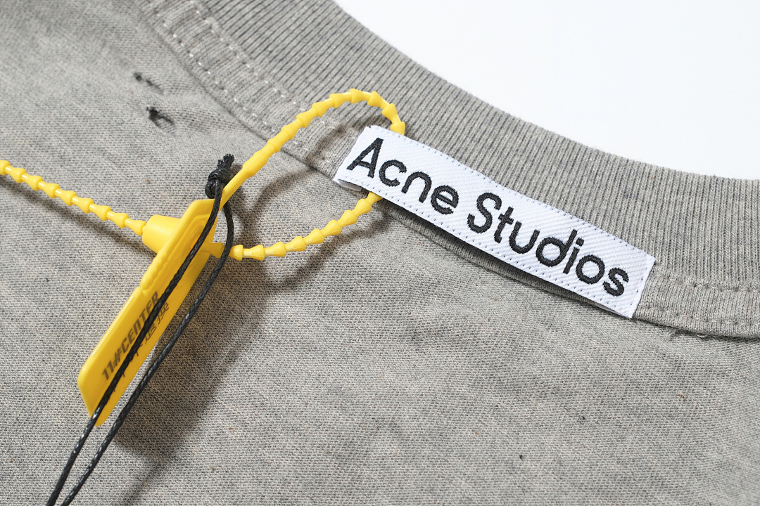Acne Studios 128 AC Buckle LOGO Print Short Sleeve Grey Color Pink Floral Blue Black S-XL 8041# - Image 54