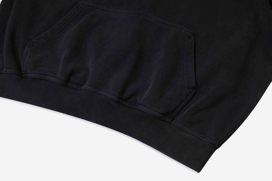 On Running ON SALE138 Rhude Black Campione Hoodie Big R Washed Print Short Wide Boxy : S M L - Image 12