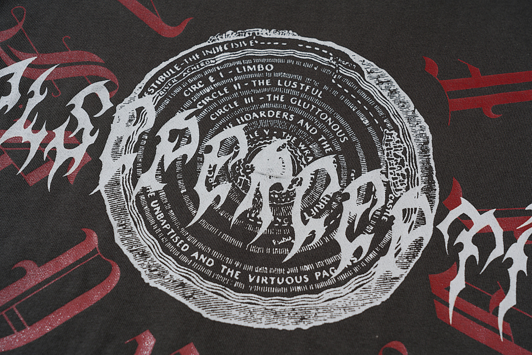 Unbranded 98 Askyurself X False Perception Collab Print Short Sleeve T Black S-XL 4033# - Image 7