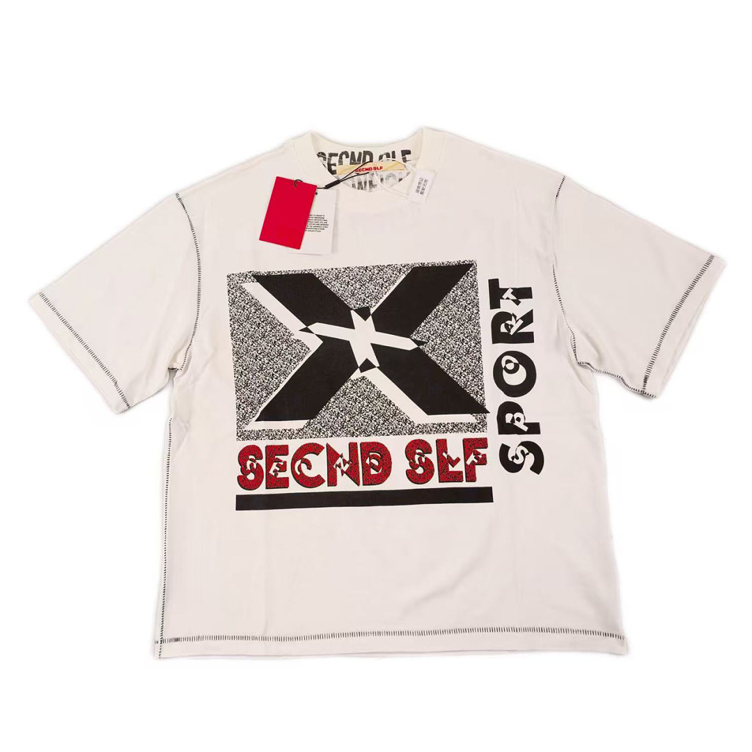 Off-White 128 SECND SLF Big X Print Short Sleeve T : Off White S M L
