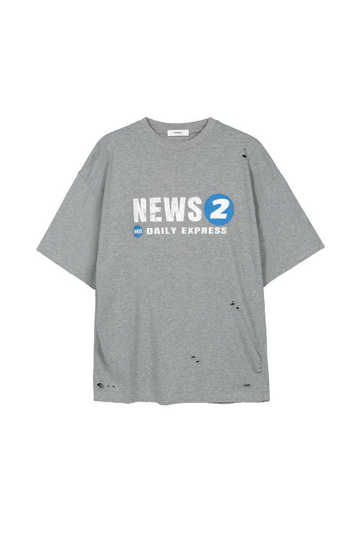 On Running 128 NO Water Print Short Sleeve T Black Grey 1 2 3 8304# - Image 3