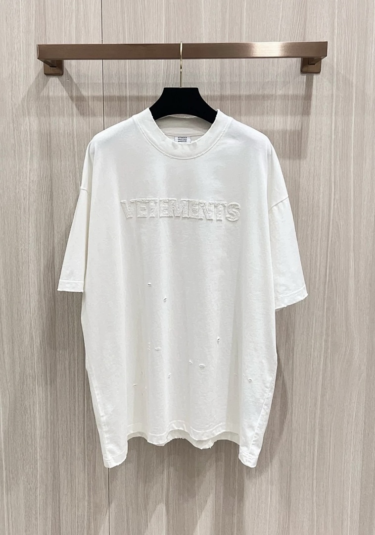 Unbranded 128 VETEMENTS Canvas Logo Short Sleeve T Black White S-XL V5200# - Image 40