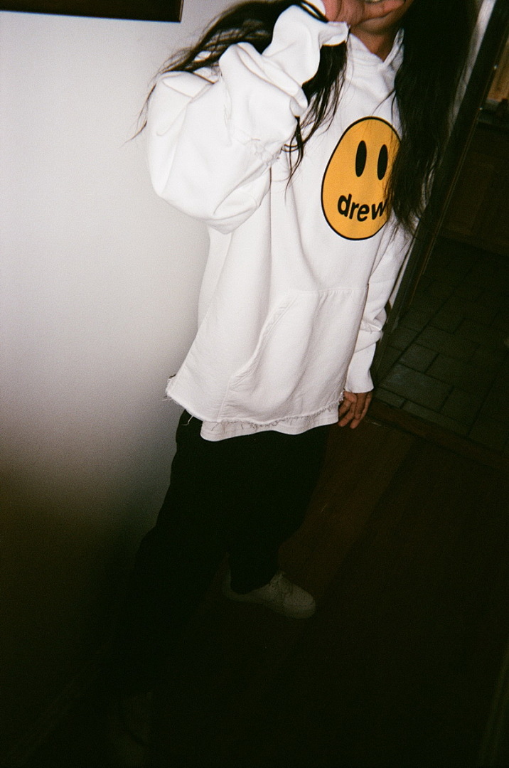Off-White 218 Drew House 21Ss Mascot Deconstructed Hoodie Black Off White Pink S M L - Image 39