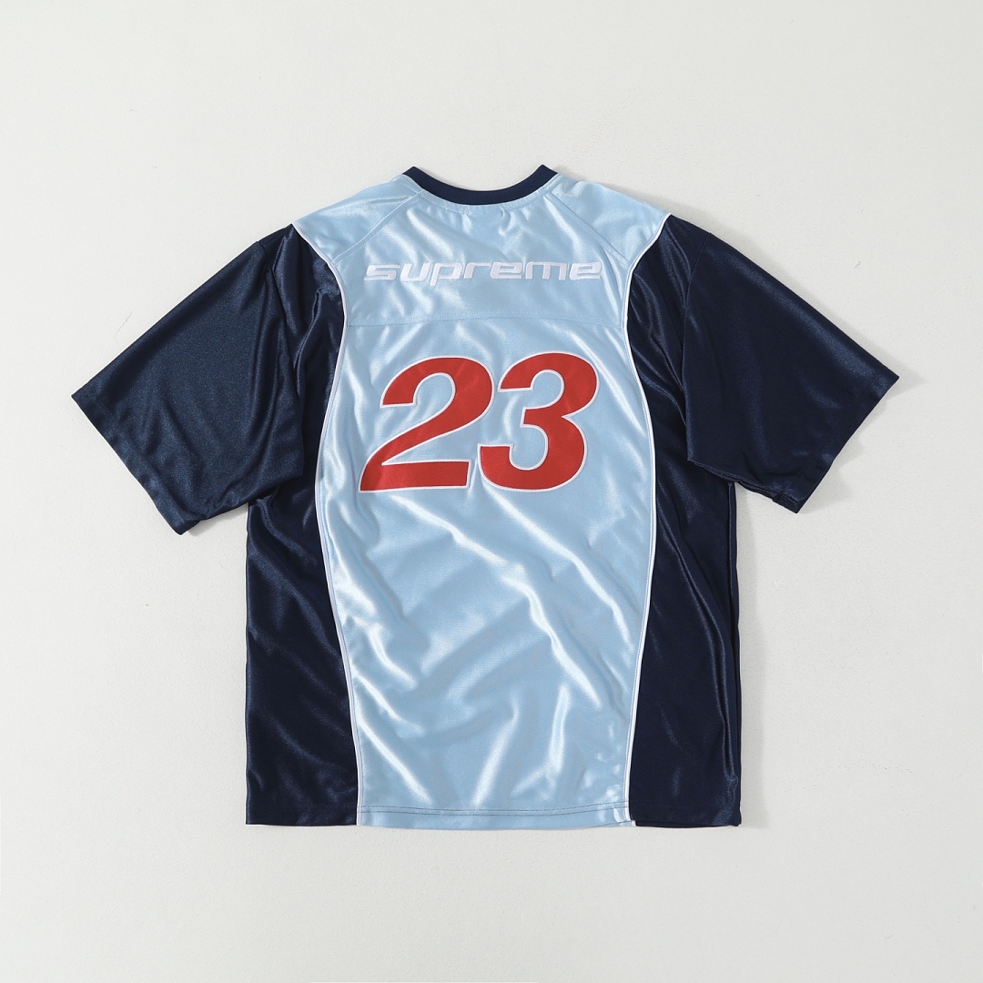 Supreme 258 Collab FW24 WEEK7 Warm Up Jersey Logo Short Sleeve / : Sky Blue Black Military Green Coffee S M L - Image 11