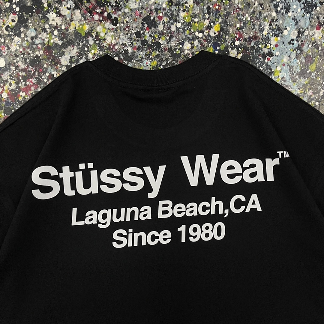 Stussy 108 Stu Short Sleeve T : Black White S Ｍ L XL XXL - Image 6