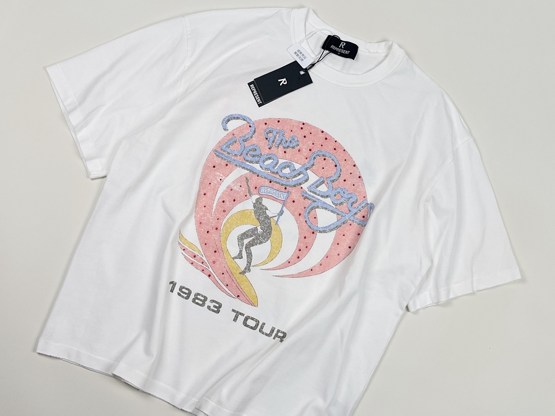 Off-White 138 Represent × The Beach Boys Collab T : S M L XL Off (White) - Image 6