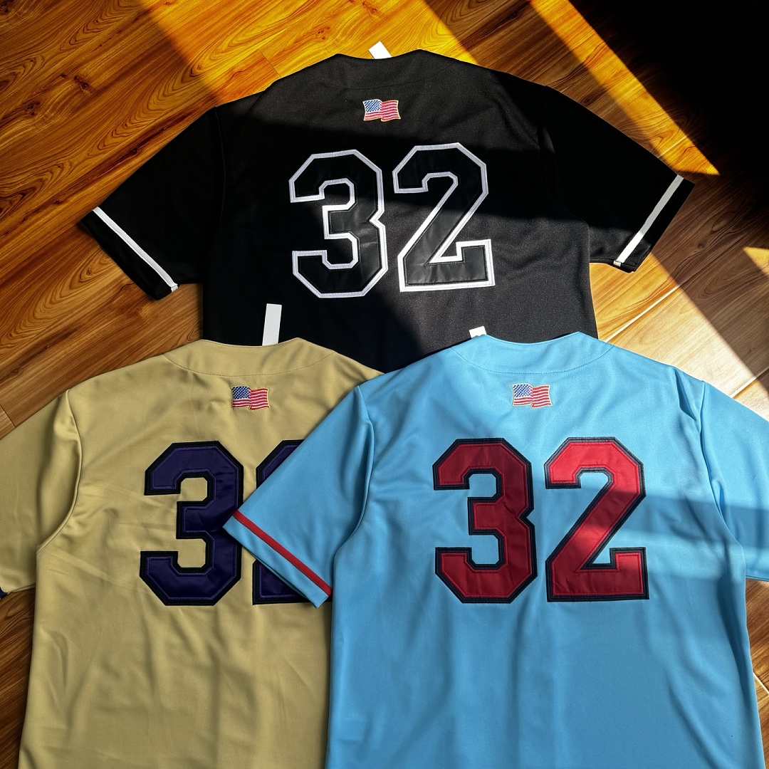 Supreme 268 FW25 WEEK1 Swords Baseball Jersey Label Patch Logo Buckle Short Sleeve : Black, Gold, Blue S-XL - Image 46