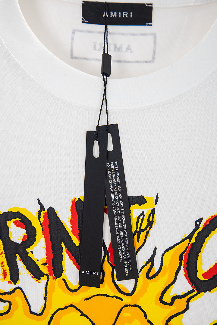 AMIRI 148 Wide Version Model Long Sleeve T Black White S M L XL 604# - Image 37