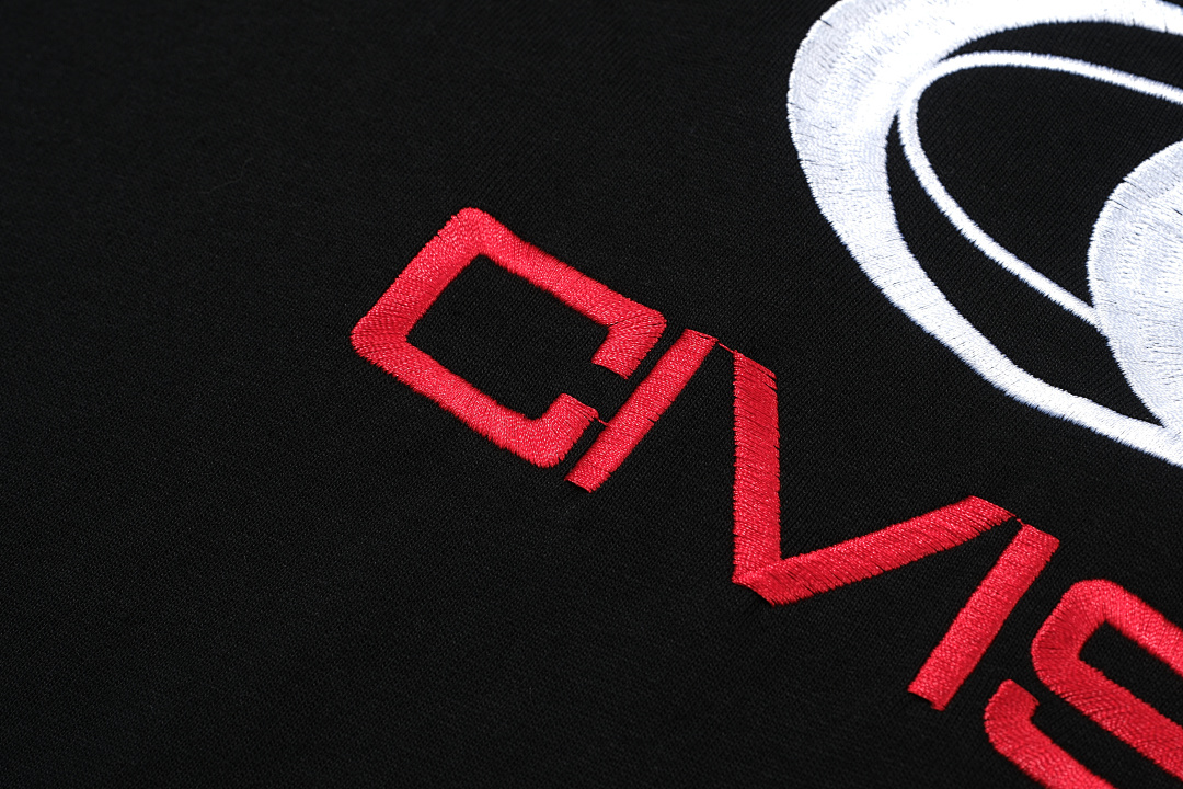 On Running 108 CIVISION By CSC Embroidered LOGO Label Short Sleeve T Black White 1 2 3 3407# - Image 9