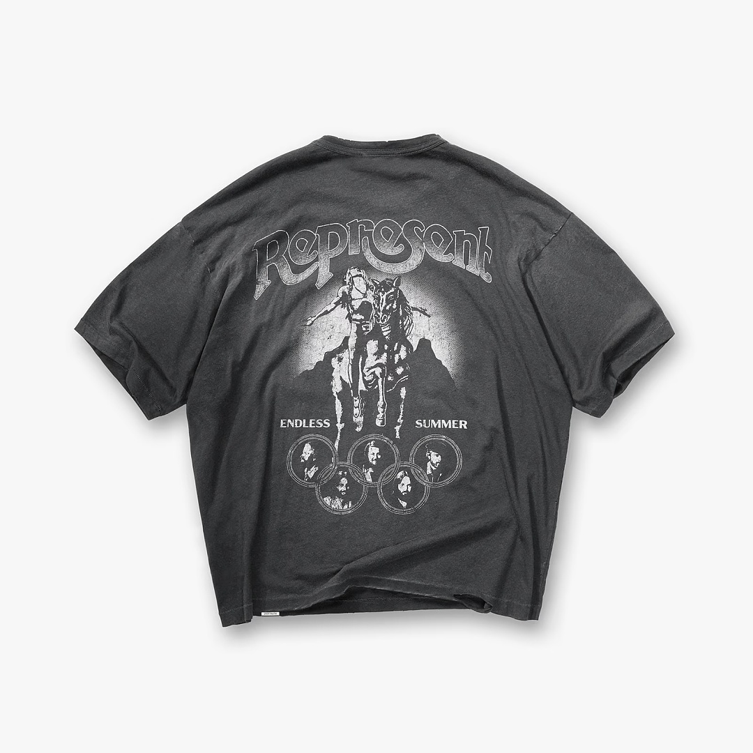 Represent 148 Represent Beach Boys T : S M L XL (Washed Black) - Image 4