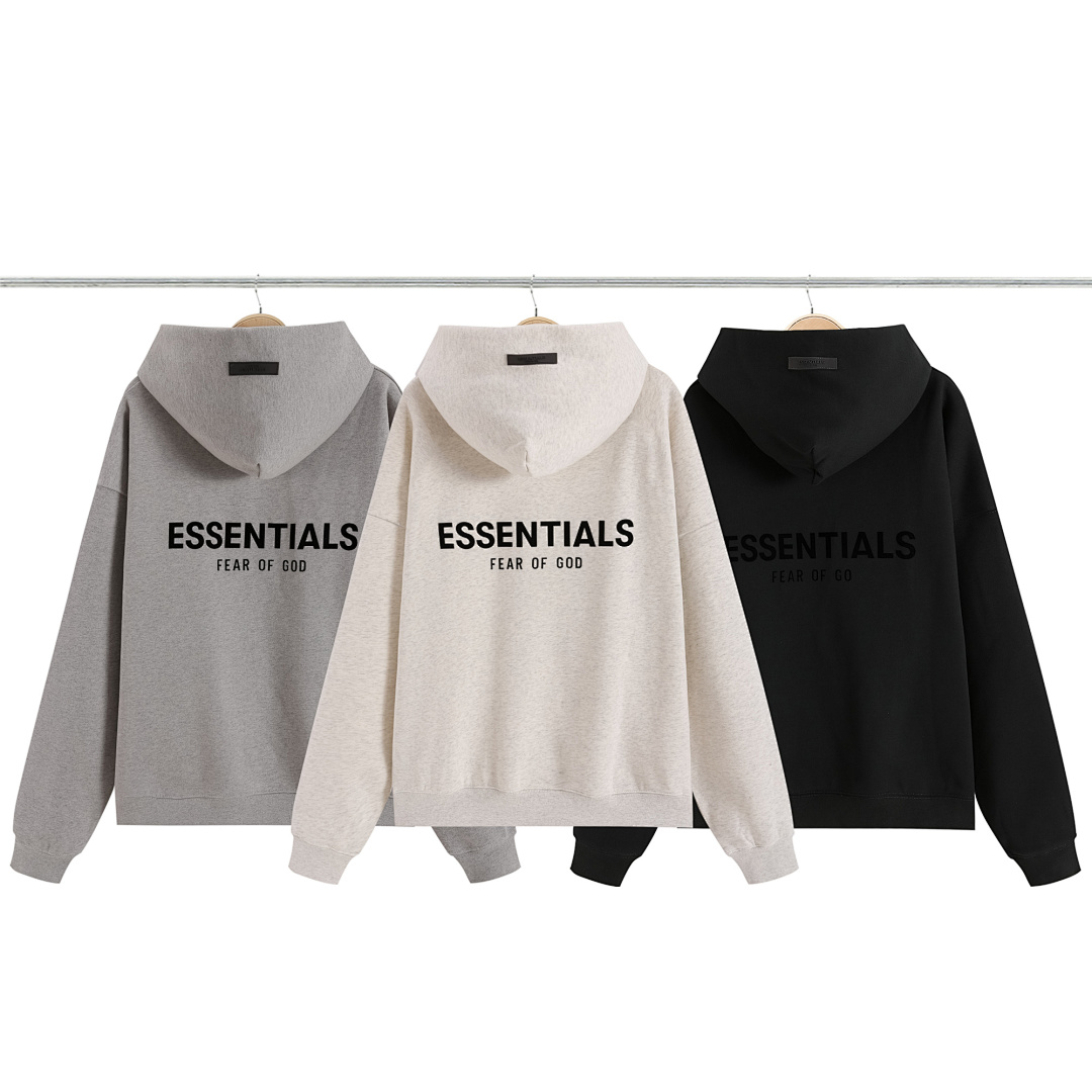 Essentials 218 ESS Stitching Velvet Print : Black /Stretch Limo Dark Oatmeal /Dark Light /Light XS-XL - Image 4
