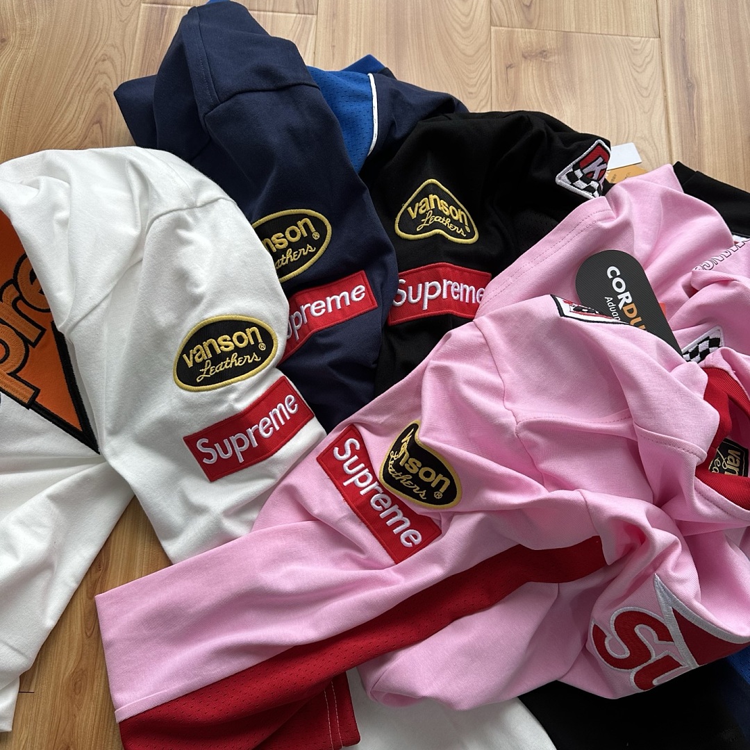 Supreme 328 Collab SS26 L/S Top Patchwork Embroidered Logg Long Sleeve T Mens Womens : Black Beige Pink S M L - Image 33