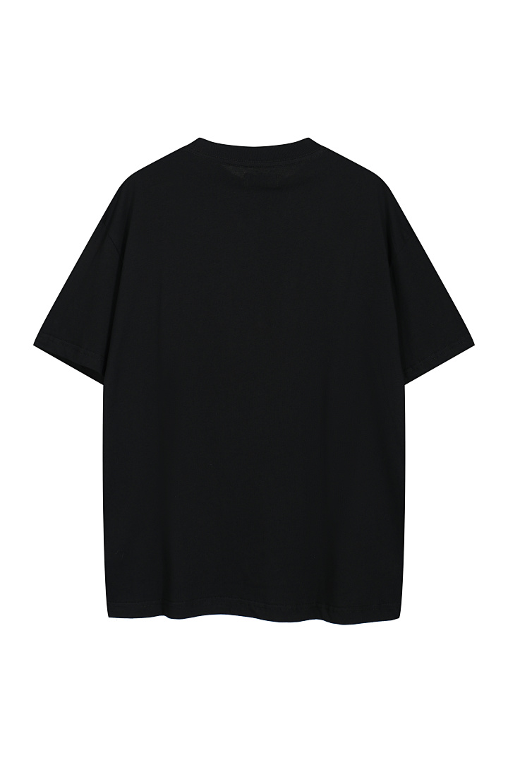Christian Louboutin 108 THUG CLUB TCM T-SHIRTS LOGO Print Short Sleeve T Black White S-L 8009# - Image 4