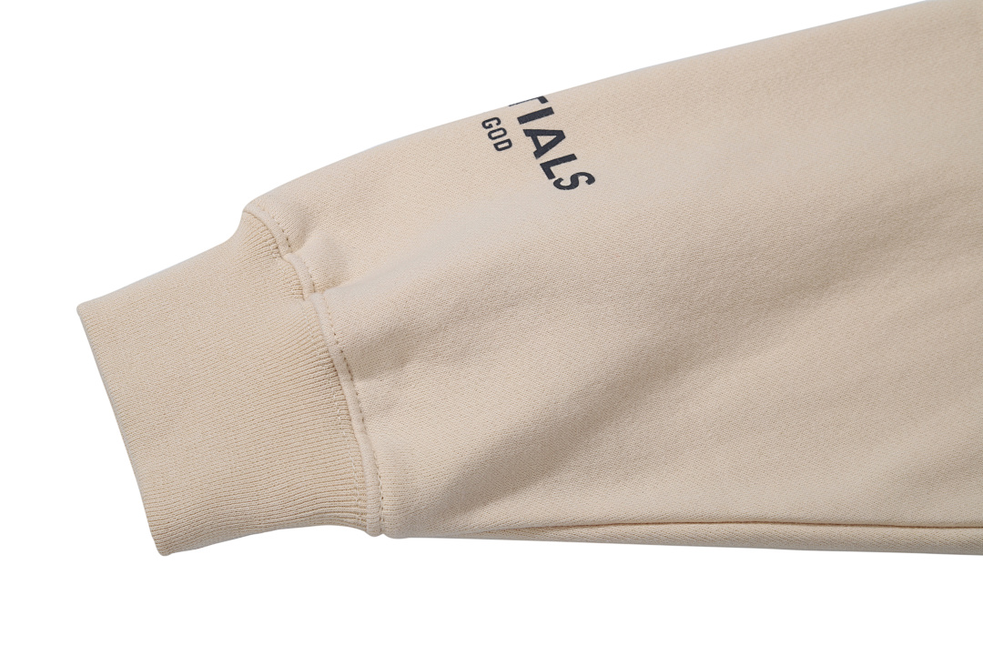 Essentials 98 FEAR OF GOD ESSENTIALS FOG Sleeve LOGO Collar White Blue Light Black Apricot High Grey Camel S-XL 6675# - Image 95