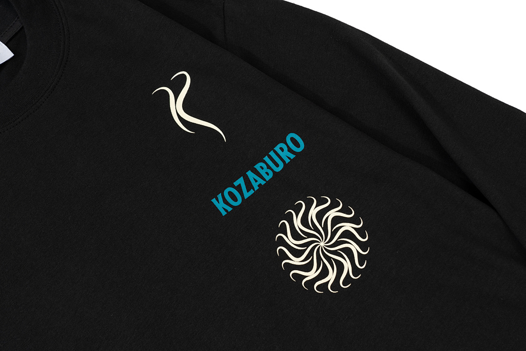 Off-White 108 Kozaburo Triple Wind Print Long Sleeve T Blue Light Black Off White S-XL 3231# - Image 10
