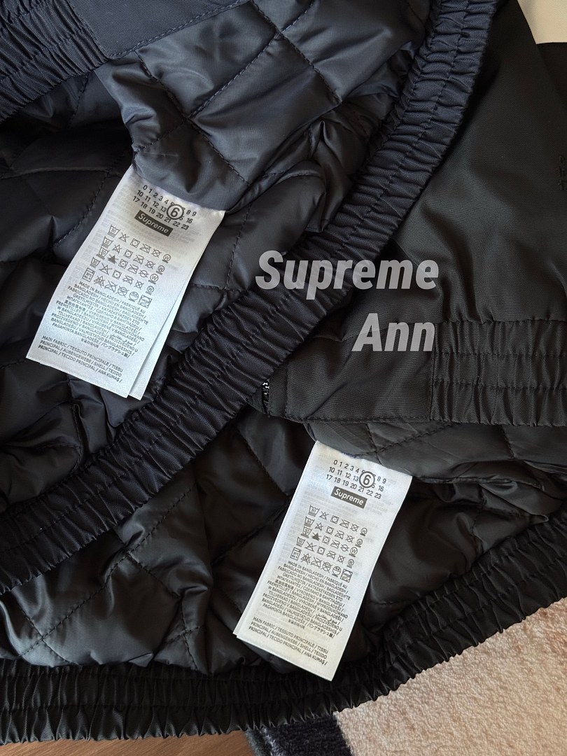 Supreme 598 MM6 SS26 WEEK4 Split Stadium Jacket Water Wind : Black / Navy S–XL - Image 21