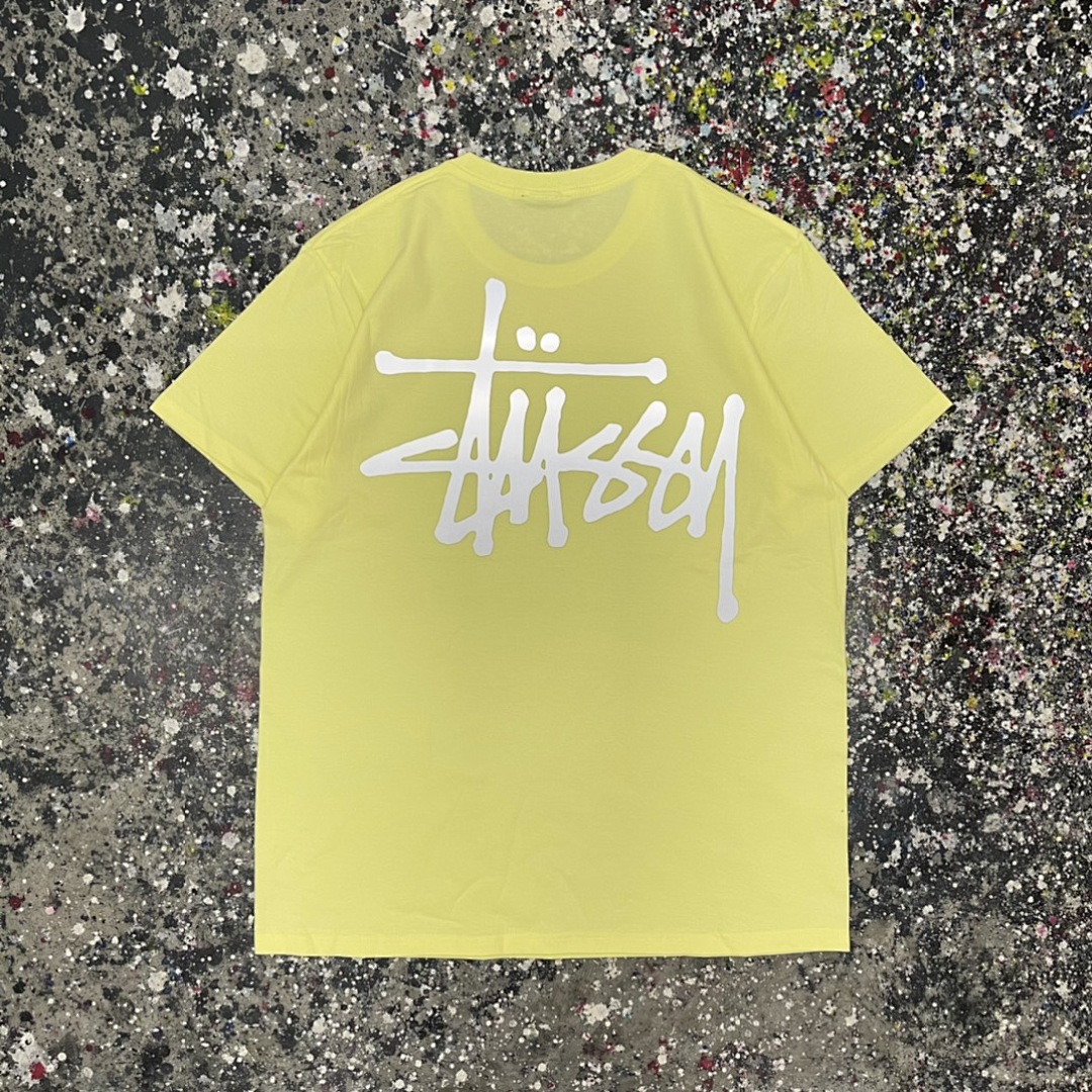 Stussy 108 Stu Light Reflection Print Short Sleeve T : Black Yellow Red Pink Blue Apricot Green Grey Khaki White S Ｍ L XL - Image 8