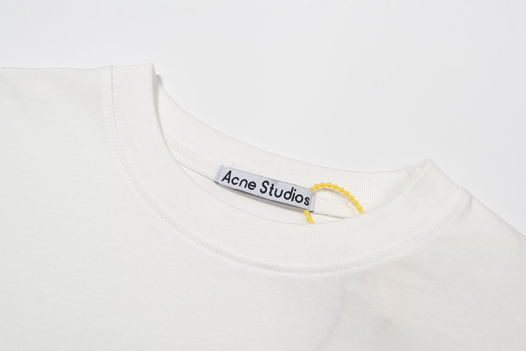 Acne Studios 118 AC Canvas Floral Short Sleeve T Black White Pink S-XL 8082# - Image 22