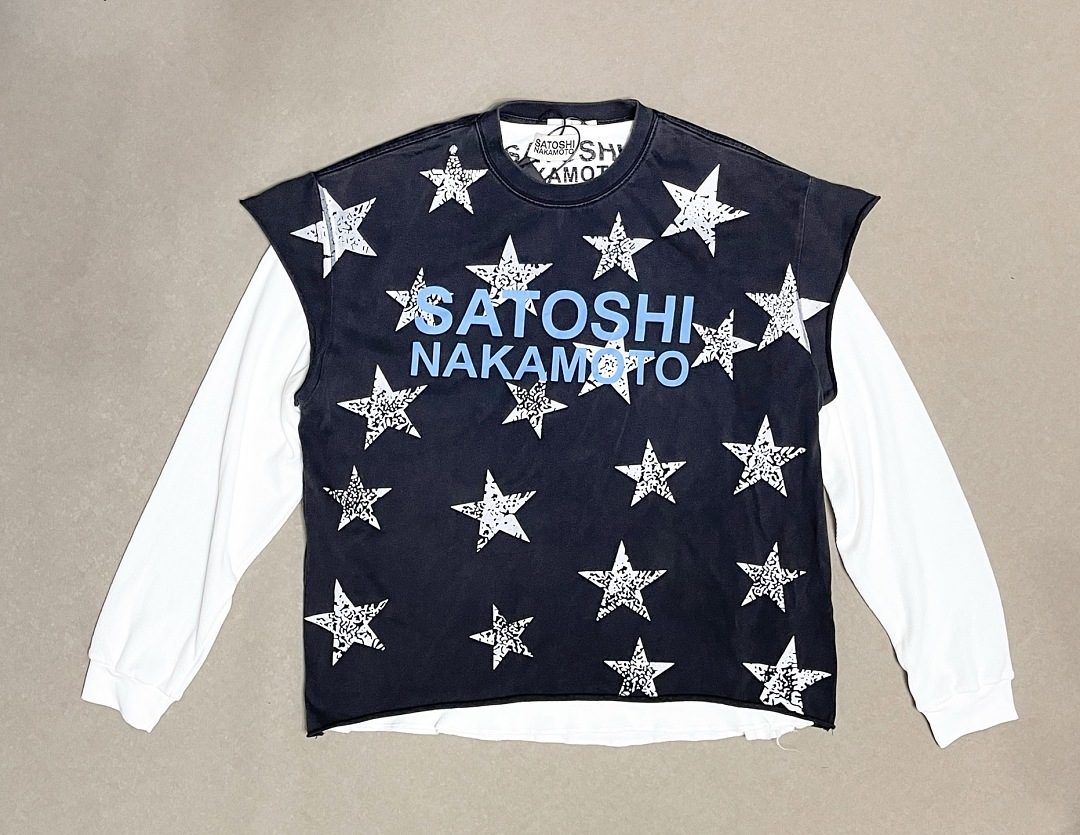 Unbranded 128 Satoshi Nakamoto Star Short Sleeve T : Washed Black S M L - Image 10