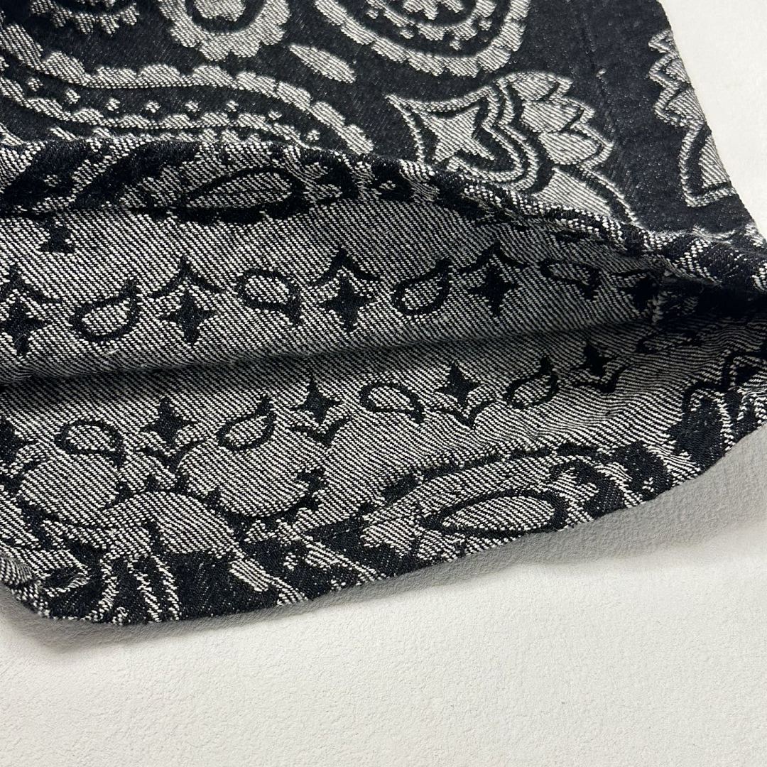 Supreme 498 SS25 BANDANA JACQUARD BAGGY JEAN Floral Fruit (Black) - Image 10