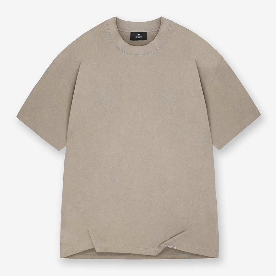Represent 118 REPRESE Logo Embroidered Washed Short Sleeve T Sand Desert Yellow Black S-XL R3114# - Image 33