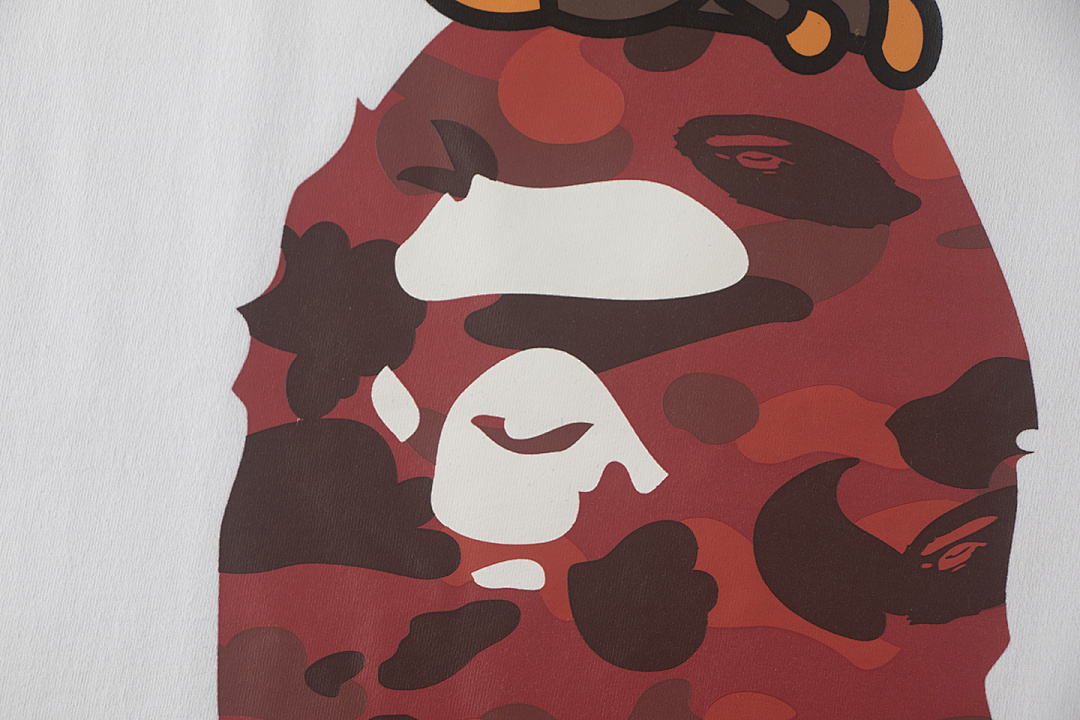 Bape 148 TOP Print Collar Short Sleeve T Black White S-XL - Image 17