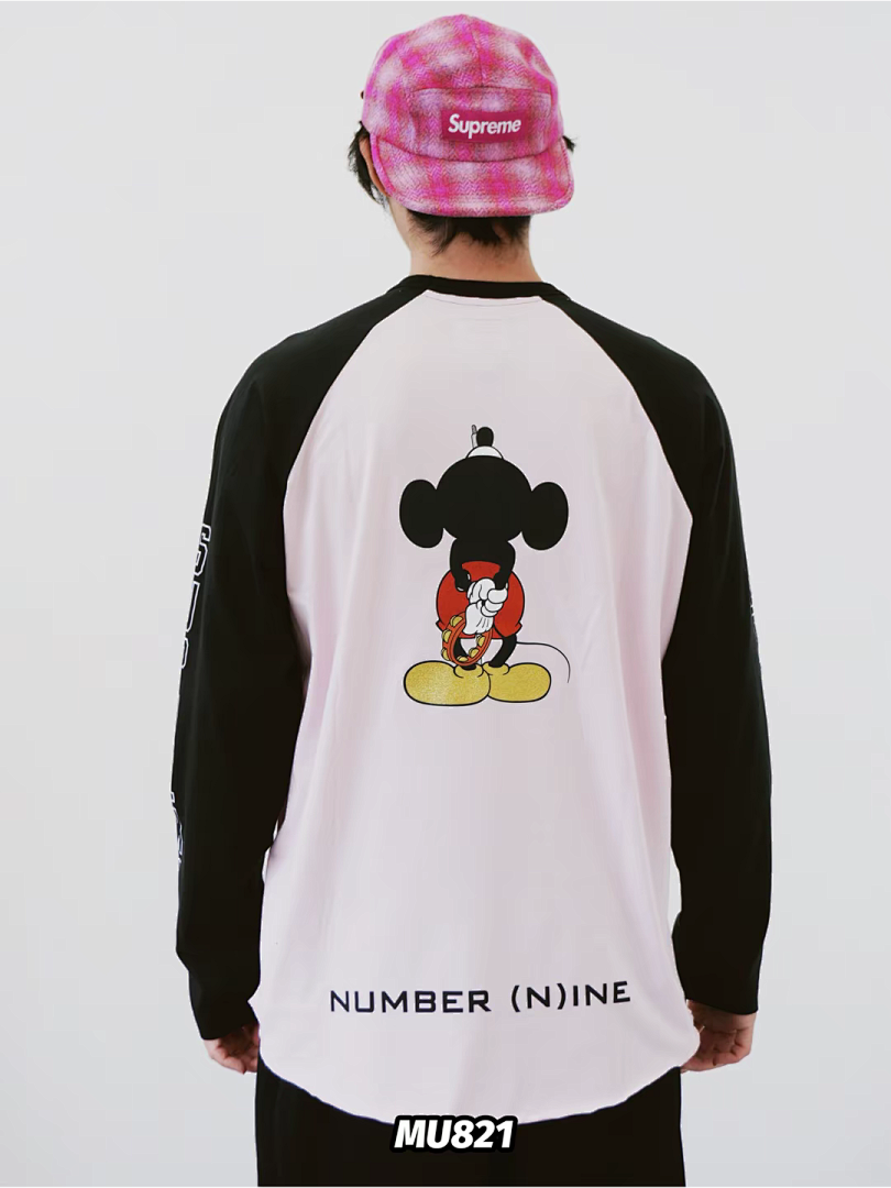 Supreme 218 Cream Long Sleeve NUMBER INE MICKEY RAGLAN L/S (N) - Image 41