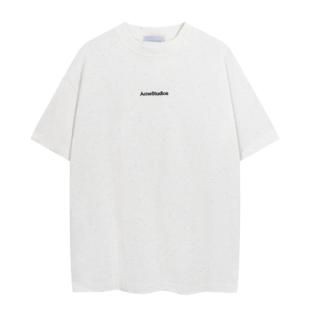 Acne Studios 118 AC Color Small Label LOGO Short Sleeve T Black White S-XL 8054# - Image 19