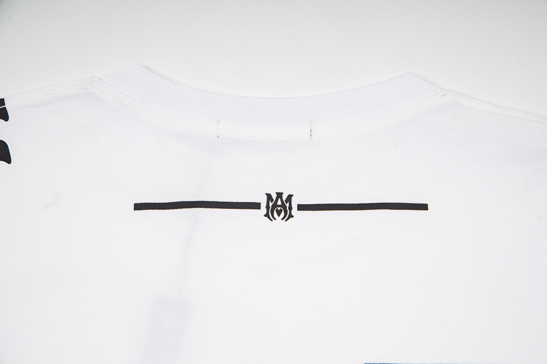 AMIRI 118 Wide Version Model Short Sleeve T Logo 22 Limited Exclusive Print High Wind Black White S M L XL 9909# - Image 27