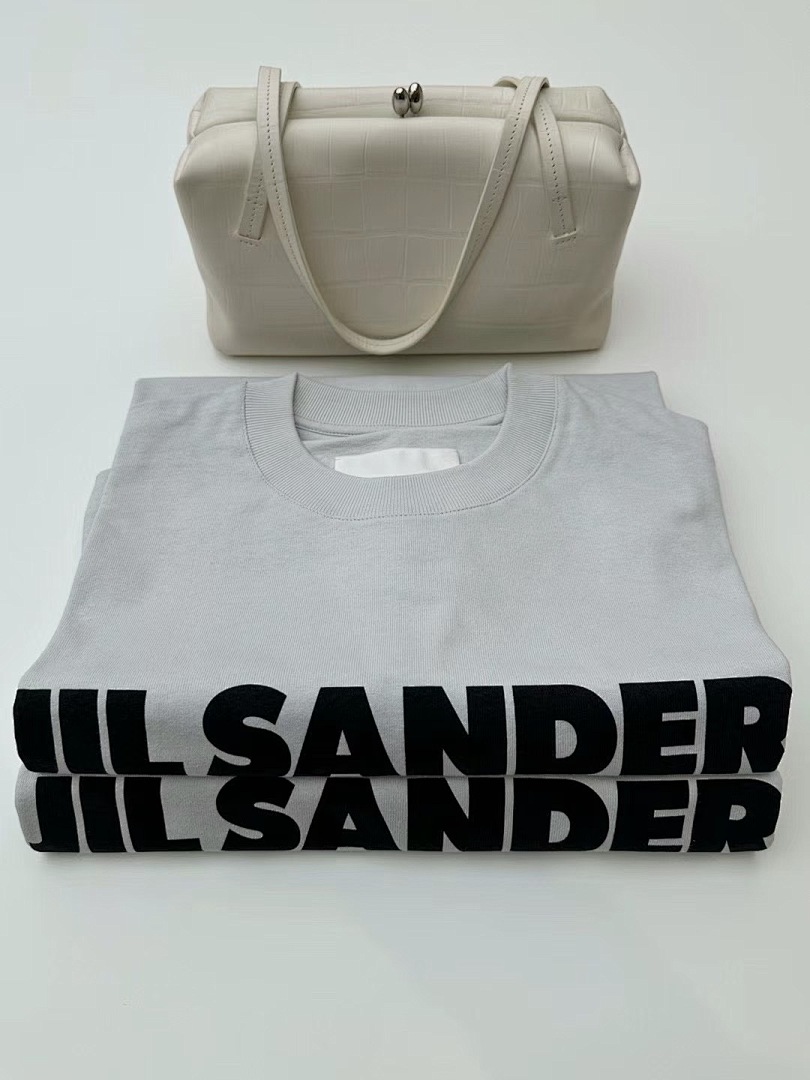 Unbranded 108 JIL SANDER Gum Logo Print Short Sleeve T Light Grey Pink Blue Black White SML J9890# - Image 88
