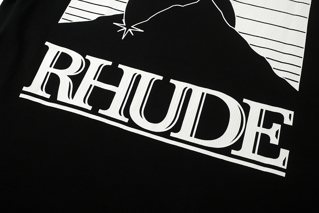 Unbranded 118 RHUD Mountain Print Logo Short Sleeve T Black White S-XL H8188# - Image 10