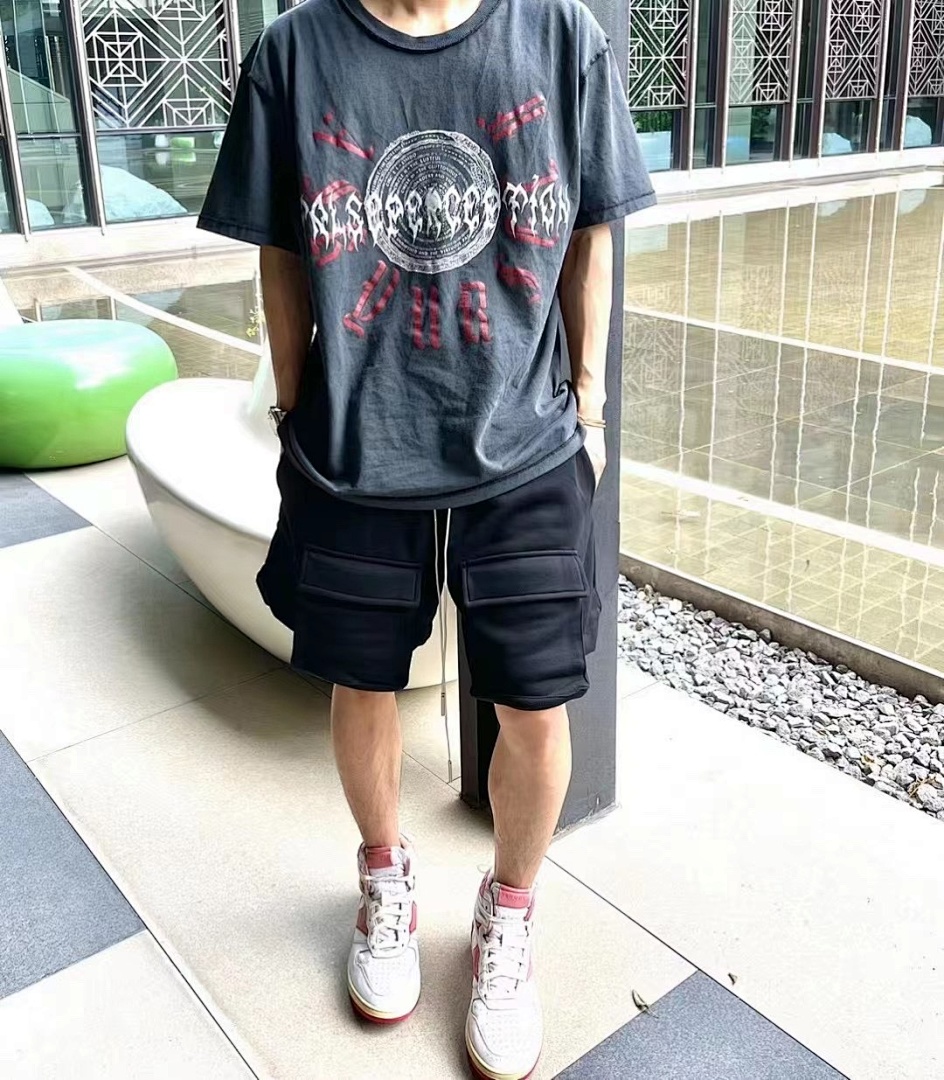 Unbranded 98 Askyurself X False Perception Collab Print Short Sleeve T Black S-XL 4033# - Image 17
