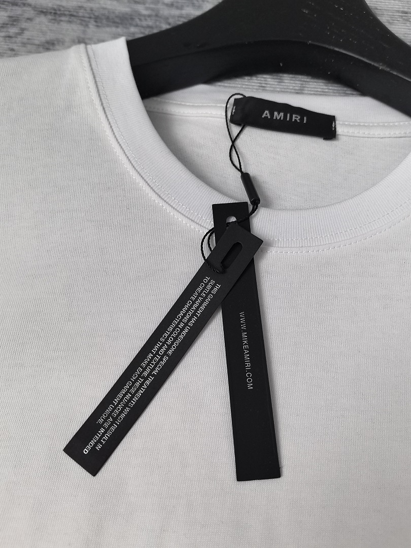 AMIRI 118 26Ss New Short Sleeve T Black White S M L XL 9927# - Image 37