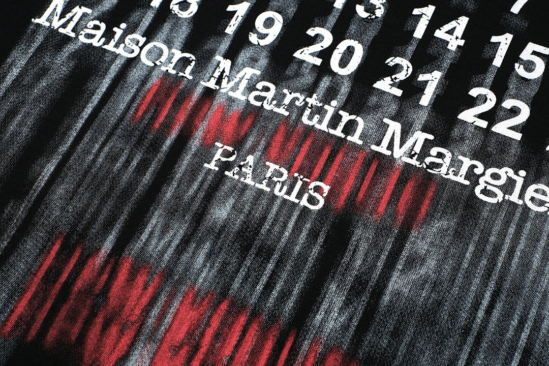On Running 108 New Vogue × MM6 Maison Margiela LOGO Print Short Sleeve T Black White 46 48 50 52 3966# - Image 7