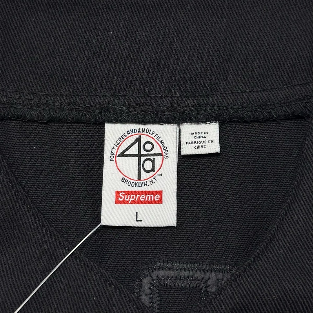Off-White 268 SS25 40 Acres Twill Baseball Jersey LOGO Short Sleeve Black Off White S-XL - Image 21