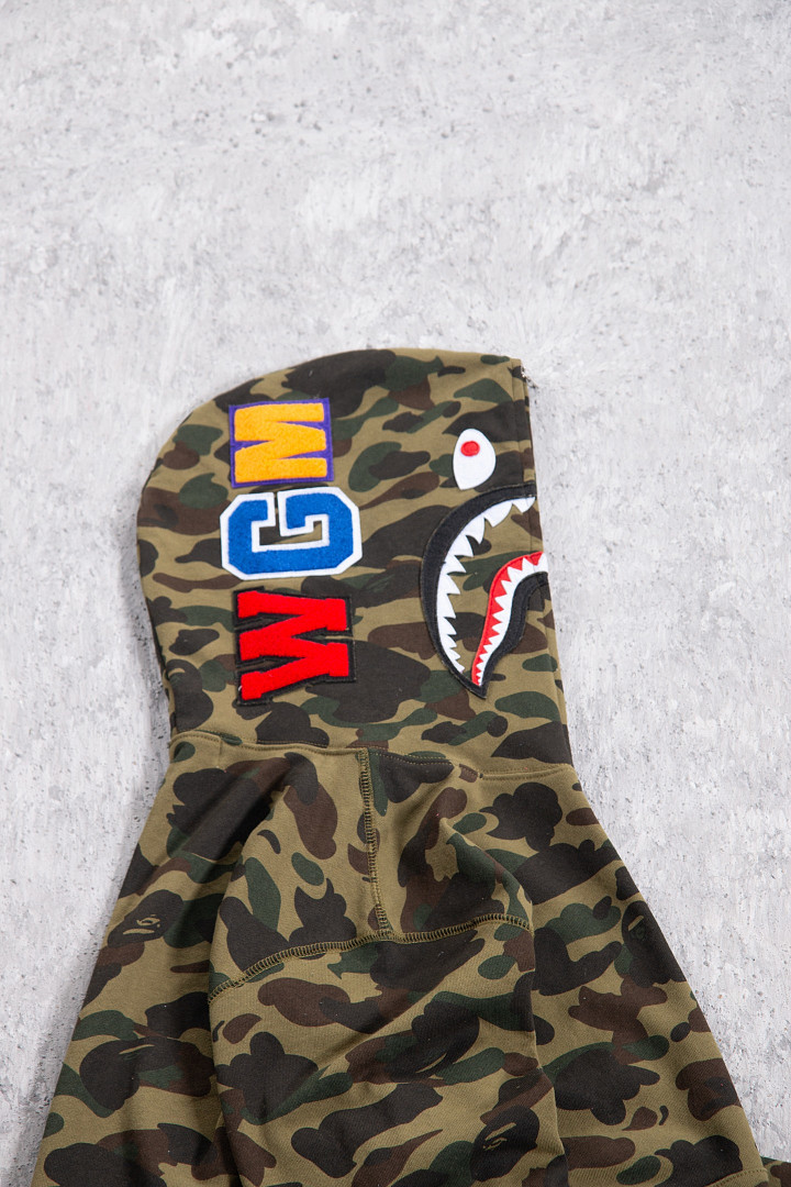 Bape 438 : Green Camo Red Yellow Purple Pink Blue Grey White Black S-XL - Image 7