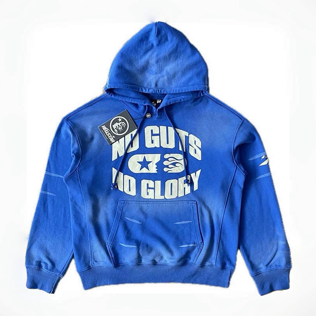 Hellstar 258 Hellstar Studios No Guts Glory Hoodie Pants Water Blue S-M-L-XL - Image 3